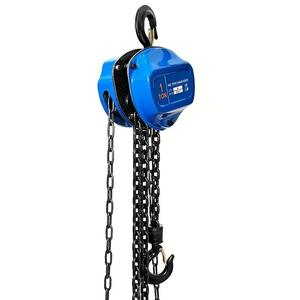 1 Ton rantai tangan Hoist 6M kapasitas angkat tugas berat G80 rantai blok 20ft rantai baja galvanis untuk gudang/Konstruksi/Dock - Product Image 1