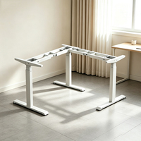 Cadre de bureau électrique réglable en hauteur en L ultra-robuste avec pieds en trois sections pour mobilier de bureau et bureaux DIY – Vente en gros