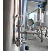 Cuve à bière double paroi en acier inoxydable brillant de 500 L de haute qualité à prix d'usine pour la fermentation et le stockage