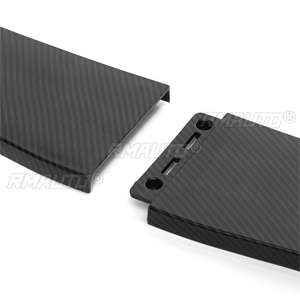 Kit universel 4x de lèvres de pare-chocs avant, spoiler, diffuseur et déflecteur pour Mercedes-Benz W205 W204, BMW X5 E70 X6 E71, Audi A4 - Product Image 6