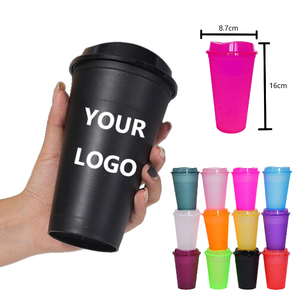 Tazze da Caffè Riutilizzabili con Coperchi 16 oz, Bicchieri da Viaggio Glitterati, Tazze in Plastica per Regali di Natale, Feste, Adulti - Product Image 1