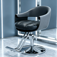 Fauteuil de Barbier Confort Premium, Chaise de Salon Pivotante à Levage Hydraulique pour Coiffure et Barbier