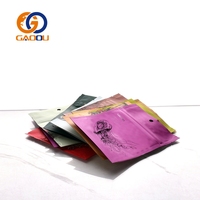 Sachet d'emballage alimentaire en papier kraft refermable personnalisé avec logo imprimé en usine, pour thé, épices, avec fermeture éclair en aluminium, sac plastique à fond plat