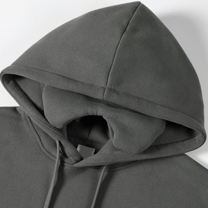 Felpa con Cappuccio Personalizzata con Ricamo, in Cotone French Terry, con Maschera per Occhi Integrata, per <span class=keywords><strong>Uomo</strong></span> - Product Image 5