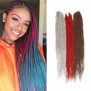 Cabello suave de ganchillo de 22 pulgadas Pre Looped 6 paquetes Faux Locs Trenzas de ganchillo Curly Ondulado Diosa Locs para cabello de mariposa Locs - Product Image 5