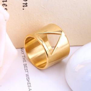 Nouvelles bagues simples et tendance pour hommes 2022, sans pierres, en or 14 carats - Product Image 5