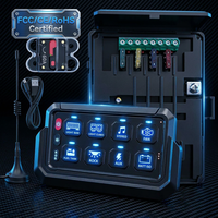 Panneau de commande sans fil 8 voies pour Jeep, UTV, camion, rétroéclairage RVB, système de contrôle intelligent 12V/24V avec application