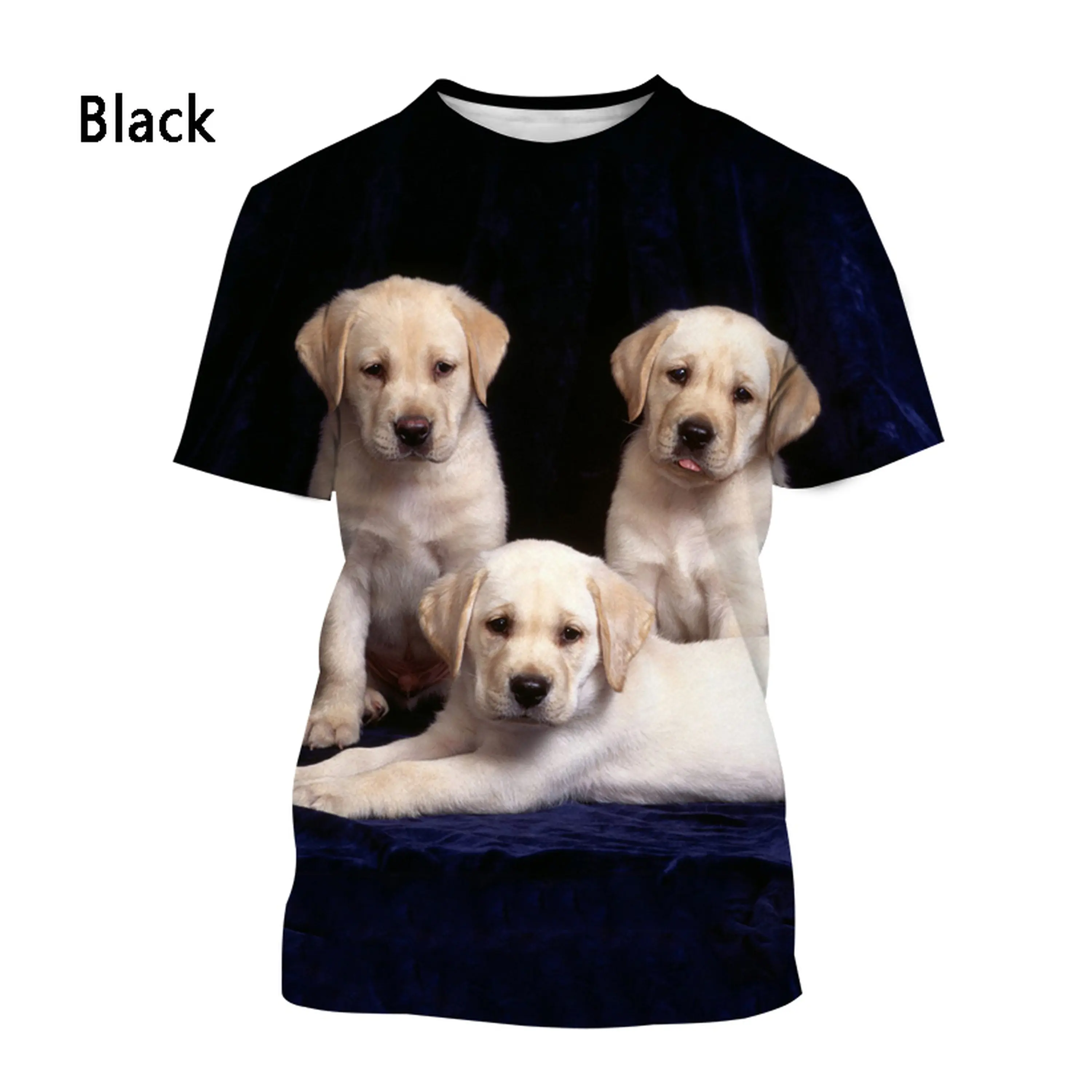 Maglietta Labrador Retriever personalizzazione all'ingrosso moda estiva Pet Dog Men Ladies Casual manica corta 2024 t-shirt Drop Shipping