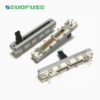 Potentiomètre à glissière droite original et neuf de 45 mm, poussoir droit, réglage du volume de l'enregistreur Sharp 800, B20K, 4 broches