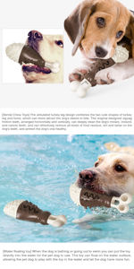 Köpek Çiğneme Oyuncağı, Baget Gibi Görünür, Kolay Temizlenir, Köpek Dişlerini Temizler, İyi Malzeme Kullanır, Birçok Pazarda Popüler - Product Image 4