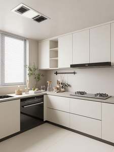 Gabinetes de Cocina Modulares Modernos con Tablero de Partículas Ecológico, Diseño Personalizable, Resistentes al Agua y Fáciles de Instalar - Product Image 5