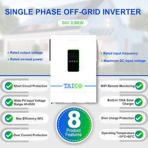 <span class=keywords><strong>Inverter</strong></span> hors réseau à onde sinusoïdale pure 1,2 kW 220 V 3,6 kW 24 V vers 220 V avec connexion parallèle, livraison en 7 jours, IP21 - Product Image 5