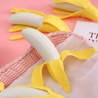 Jouets anti-stress en TPR en forme de banane à peler, mignons et moelleux, pour la relaxation et la décompression, vente en gros