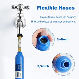 Filtro de agua en línea para RV con 2 protectores de manguera flexibles para vehículos recreativos, caravanas y embarcaciones - Product Image 3