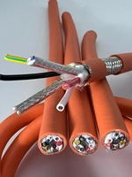 Cable Industrial Yilan de Alta Flexibilidad con Aislamiento XLPE y Cubierta Protectora para Servoencoders de Brazos Robóticos, 2-10 Hilos, 0.3-1.5mm