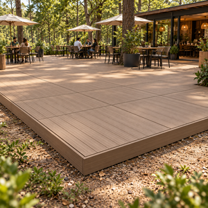 Plataforma Modular de WPC para Tiendas de Glamping, Cubierta Elevada de Acero Galvanizado Ajustable e Impermeable, Plataforma Prefabricada para Exteriores para Proyectos Hoteleros - Product Image 1