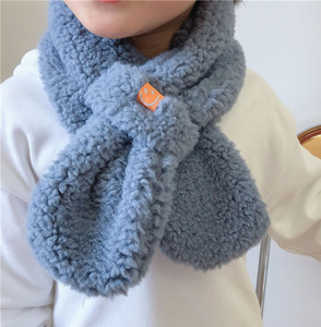 <span class=keywords><strong>Bufanda</strong></span> cruzada de felpa <span class=keywords><strong>para</strong></span> niños y niñas, <span class=keywords><strong>bufanda</strong></span> cálida <span class=keywords><strong>para</strong></span> <span class=keywords><strong>cuello</strong></span> de bebé, moda de invierno, cara sonriente - Product Image 3