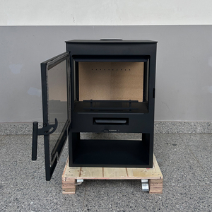 Poêle à <span class=keywords><strong>bois</strong></span> de 9KW à trois côtés en verre avec grande fenêtre de visualisation et performance hors du commun Poêle à <span class=keywords><strong>bois</strong></span> intérieur Cheminée - Product Image 4