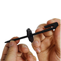Clips de fixation auto-bloquants pour panneaux solaires en nylon, protection contre les oiseaux et les nuisibles |   Fil de protection noir pour oiseaux/écureuils