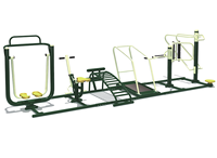 Equipo de Gimnasio para Exteriores, Equipo Deportivo de Acero Inoxidable Ecológico y Duradero para Todas las Edades, Uso en Parques Públicos