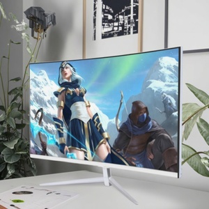 จอเกมมิ่งแบบโค้งพกพาขนาด 22/24/27/32 นิ้ว พร้อมระบบเสียงในตัวและจอแสดงผล LED สำหรับใช้งานบนเดสก์ท็อป - Product Image 2