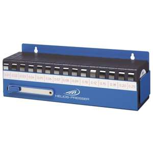 HELIOS PREISSER - 0612180 Wall holder for INOX <b>feeler</b> <b>gauge</b> tape set 0.01 - 0.25mm (15 pcs.) <b>FEELERS</b> AND PITCH <b>GAUGES</b> - Product Image 1