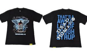 26 T-shirts pour hommes de qualité supérieure, 100% Coton, coupe oversize à épaules tombantes, manches courtes, imprimé 'THAT'S a AWFUL LOT of COUGH SYRUP', scannable - Product Image 4