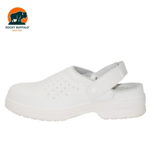 <span class=keywords><strong>Scarpe</strong></span> <span class=keywords><strong>Antinfortunistiche</strong></span> Rocky Buffalo White SB con Punta in Acciaio, Traspiranti con Fori d'Aria, in Microfibra, Antiscivolo SR, per Infermieri, Chef, Ospedali e Lavoro - Product Image 2