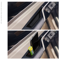 Haute qualité 4 pièces poignée de porte avant boîte de rangement porte intérieure côté ABS poches organisateur pour Volkswagen ID6.X /ID6.CROZZ