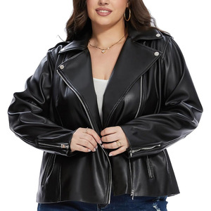 Veste en cuir de serpent pour femme, doublée polaire, imperméable, respirante, écologique, couleur unie, coupe ajustée, idéale pour le yoga - Product Image 2