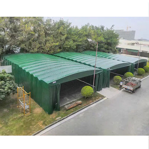 Structure de tente <span class=keywords><strong>pliante</strong></span> à pousser-tirer en acier galvanisé pour entrepôt, protection solaire, vente en gros - Product Image 2