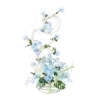 Lemfo — scène de Mariage avec fleurs artificielles W06155, support de Table rond en métal, centre de Table pour décoration, pour Mariage