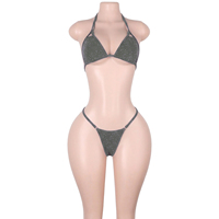 Tenues de danse exotiques, ensembles de strings brillants, bikinis de qualité, lingerie pour adultes, vêtements de club, tenues de strip-tease, tenues de festival, tenues de rave