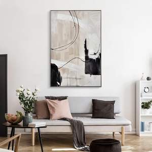 Moderna fabbrica di grandi dimensioni astratta di <span class=keywords><strong>arte</strong></span> <span class=keywords><strong>della</strong></span> parete decorazione per soggiorno con motivo vegetale pittura appesa alla parete - Product Image 5