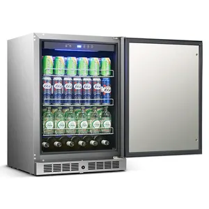 140L Edelstahl Außen kühlschrank Weich getränke kühler Eingebaute Küche Außen kühlschrank Unterbau