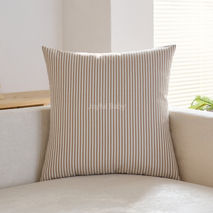 Fodere per cuscini in cotone e lino all'ingrosso, fantasia scozzese a righe, stile rustico, per divano - Product Image 3