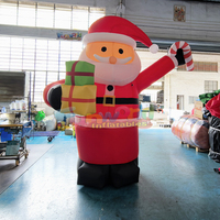 Panneaux publicitaires gonflables de Noël, modèle Grinch, pour la décoration de fêtes en plein air.