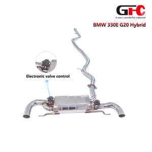 Adecuado para <span class=keywords><strong>BMW</strong></span> <span class=keywords><strong>330e</strong></span> G20 2,0 T B48 <span class=keywords><strong>Hybrid</strong></span> 2023 GFC Catback Sistema de escape Silenciador único Válvula doble Punta Doble - Product Image 6