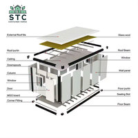 Casa Prefabricadasglass Container for Food Storage Container Maisons à vendre Usa Luxury 20 ft Container Home