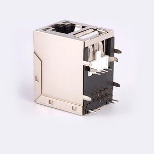 Enchufe <span class=keywords><strong>RJ45</strong></span> de 2x1 puerto con Y/G LED Cat 6a <span class=keywords><strong>Conector</strong></span> USB <span class=keywords><strong>tipo</strong></span> <span class=keywords><strong>B</strong></span> Blindado Dual Deck Combo <span class=keywords><strong>RJ45</strong></span> USB 2,0 Jack Conectores Ethernet - Product Image 5