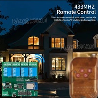 Module Tuya Wifi RF 4 canaux 85-265V, interrupteur intelligent pour porte de garage, module de rideau, relais AC 85-265V, module DIY