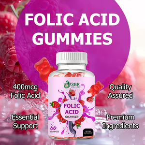 Gummies à l'acide folique de haute qualité pour la grossesse prénatale et le soutien énergétique total - Product Image 5