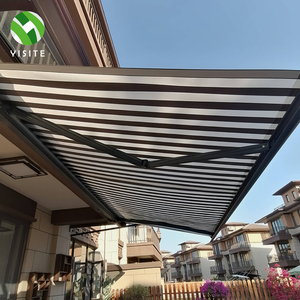 Toldo Retráctil para Patio con Motor Eléctrico, Persianas Verticales Plegables, Diseño Ecléctico - Product Image 2