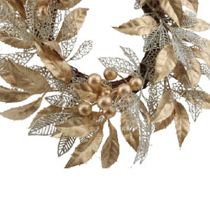 कृत्रिम सोने के फूलों के लिए शादी की पुष्पचक्र की आपूर्ति - Product Image 3