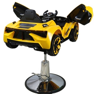 Foshan Kisen mobili barbiere salone parrucchiere attrezzature bianco giallo rosso nero bambini auto barbiere sedia per bambini - Product Image 3
