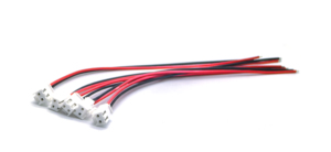 VH3.96-2P Electronic Wire <b>Harness</b>: 1H/VH3.96-2P + UL1007#20 Red, <b>Black</b> L=190mm - Product Image 3