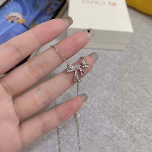 Vendita calda Trending farfalla fiore oro rosa collana pendente alla moda ragazze gioielli con rodiato ottone all'ingrosso - Product Image 1