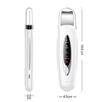 Spatule nettoyante pour le visage réglable, extracteur de points noirs avec 4 modes, spatule pour le visage, nettoyage en profondeur pour les soins de la peau