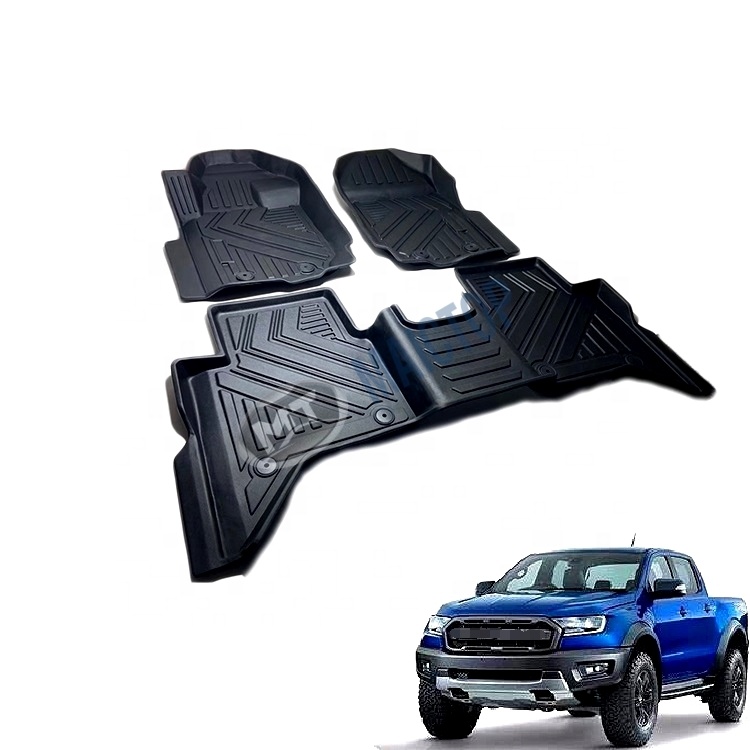 Резиновые водонепроницаемые напольные коврики MAICTOP для салона автомобиля, коврики для Ranger T8 LHD 2019-2022, коврики с защитой от царапин, набор 3D