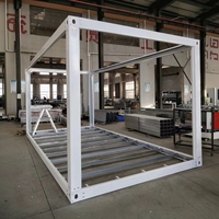 Structure de maison préfabriquée mobile en acier de 20 pieds avec cadres modulaires détachables pour conteneur maritime
